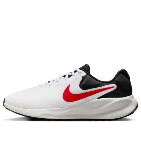 New Nike Revolution 7 'White Black Dust Fire Red' FB2207-102 Men’s Size 15 - Picture 1 of 6